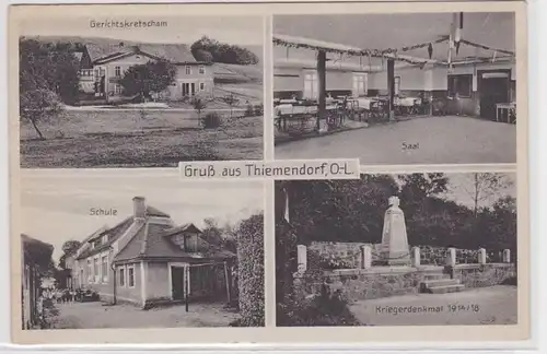 83561 Mehrbild Ak Gruß aus Thiemendorf O.-L. Gerichtskretscham usw. 1932