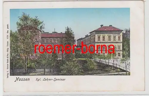 83737 Ak Nossen Kgl. Lehrer-Seminar um 1900