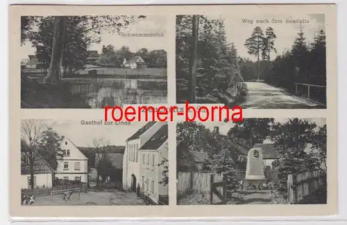 84079 Mehrbild Ak Zeukritz in Sachsen Gasthof zur Linde usw. 1936