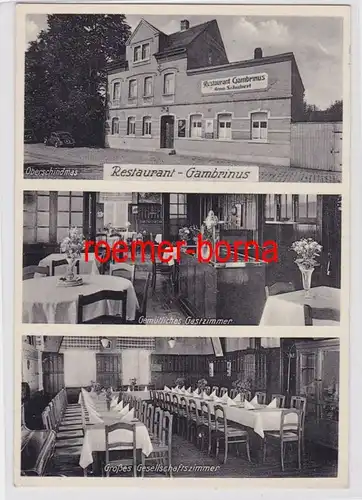 84327 Mehrbild Ak Oberschindmas Restaurant Gambrinus 1941