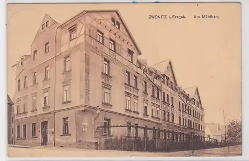 84514 Ak Zwönitz im Erzgebirge am Mühlberg 1913