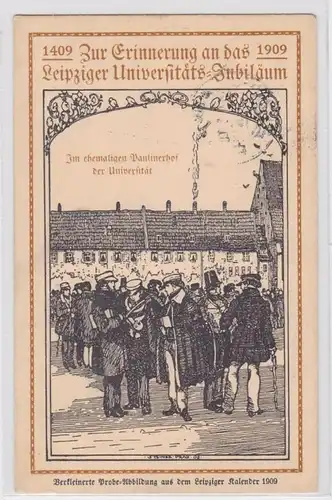 85631 Ak Leipzig Pour commémorer le Jubilé universitaire 1909