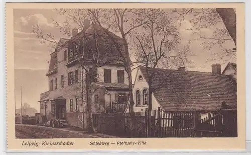 87153 Ak Leipzig Kleinzschocher Schloßweg Klotzsche Villa um 1930