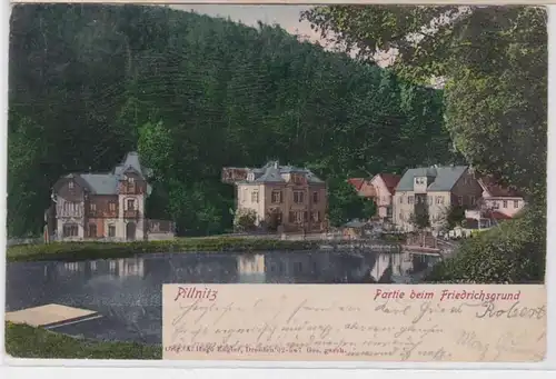 87509 Ak Pillnitz Partie beim Friedrichsgrund 1905