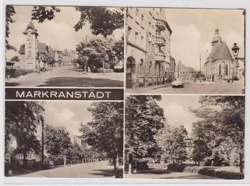 89671 Mehrbild Ak Markranstädt Weststrasse, Marktplatz usw. 1974