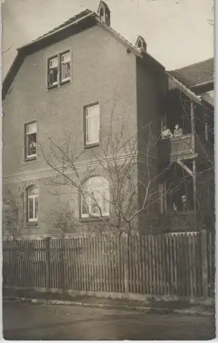 92029 Foto Ak Borna Wohnhaus 1913