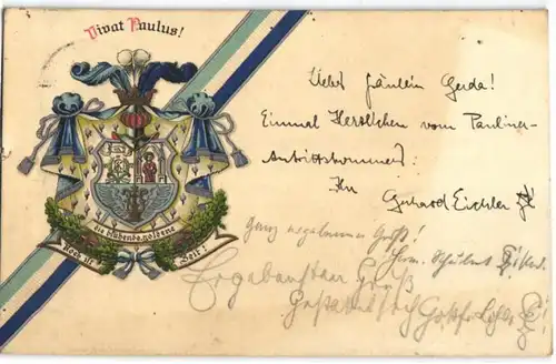 92132 Studentika Ak Leipzig 'Vivat Paulus!' 1914