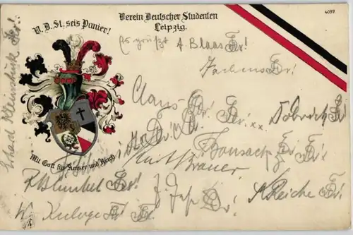 92136 Studentika Ak Verein Deutscher Studenten Leipzig 1911
