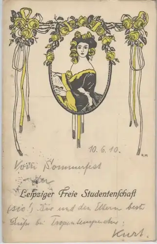92260 Studentika Ak Leipziger freie Studentenschaft 1910