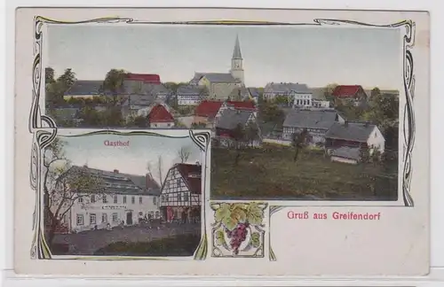 93501 Mehrbild Ak Gruß aus Greifendorf Gasthof usw. 1920