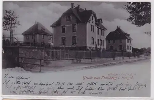94340 AK Gruss aus Stollberg im Erzgebirge - Königliche Oberförsterei 1902