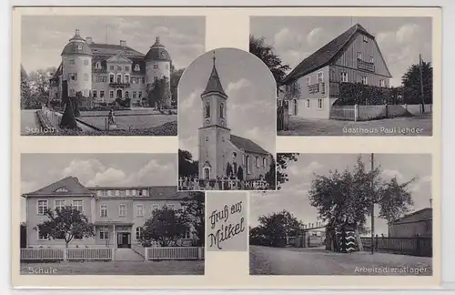 94470 Salutation multi-image Ak de Milkel Hostal, école, château, etc. vers 1940
