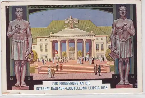 95897 Ak Leipzig Internationale Baufachausstellung 1913