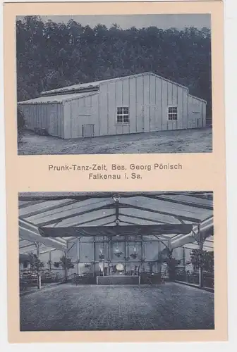 98040 Mehrbild Ak Falkenau Prunk Tanz Zelt um 1920