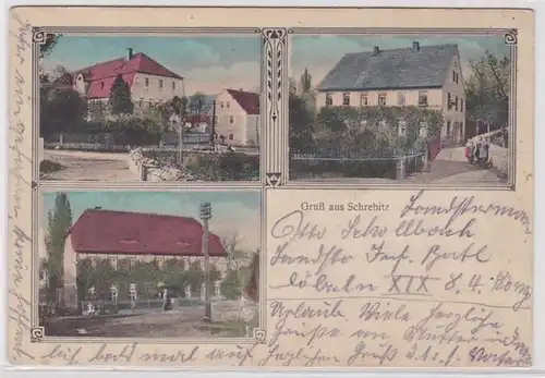 98273 Mehrbild Feldpost Ak Gruß aus Schrebitz 1916
