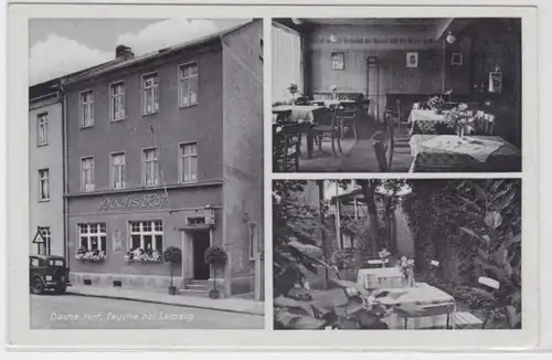 98602 Mehrbild Ak Taucha bei Leipzig Dechs Hof um 1940