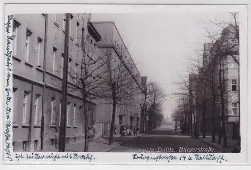 98710 Foto Ak Leipzig Dölitz Bürgerstrasse 1939