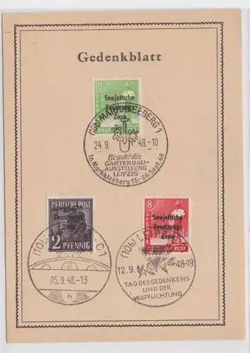 98829 Souvenirs de l'Horticole Allemande Exposition Markkleeberg 1948