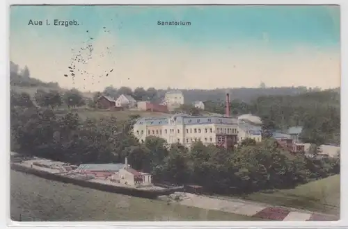 99027 Ak Aue im Erzgebirge Sanatorium 1915