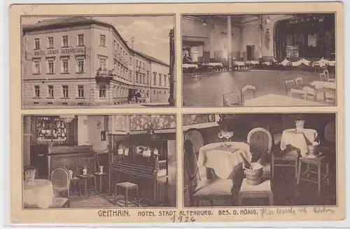 99946 Multi-image Ak Geithain Hotel Stadt Altenburg 1926