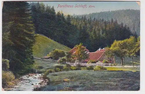 62982 Ak Forsthaus Schluft Harz 1912