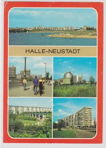 65674 Mehrbild Ak Halle Neustadt Kindergarten, Freibad usw. 1985