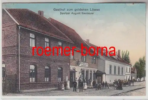 83031 Ak Westerhausen am Harz Gasthof zum goldenen Löwen 1915