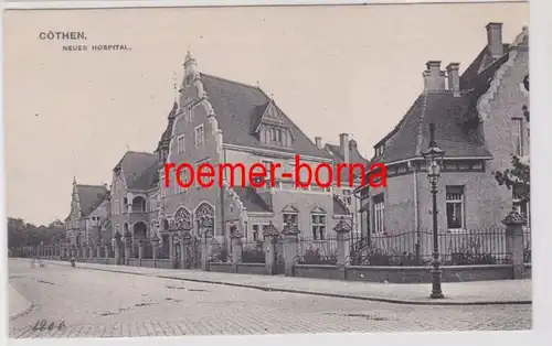 84625 Ak Cöthen Köthen Neues Hospital 1906