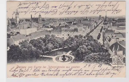 85353 AK Dessau vom Turme der Johanniskirche aus gesehen 1903