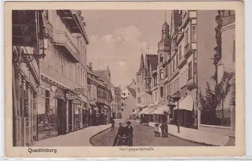 87933 Feldpost Ak Quedlinburg Heiligegeiststrasse 1915