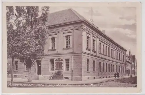 88597 Ak Aschersleben - Verwaltungsbeamtenschule - Evg. Musikschule um 1937