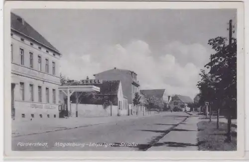 88619 AK Förderstedt - Magdeburg-Leipziger-Straße, Straßenansicht mit Shell