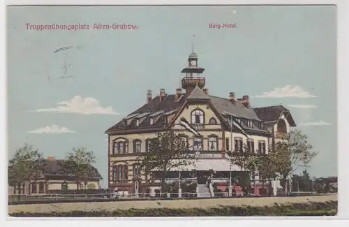 88901 Ak Truppenübungsplatz Alten Grabow Berg-Hotel 1912