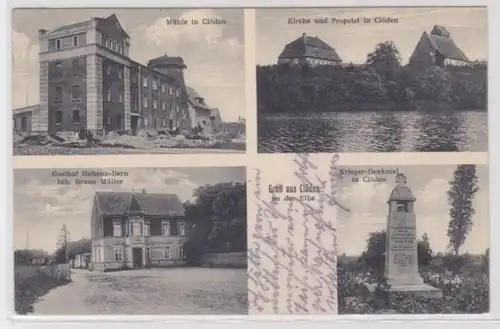 98158 Mehrbild Ak Gruß aus Clöden an der Elbe Gasthof usw. um 1920