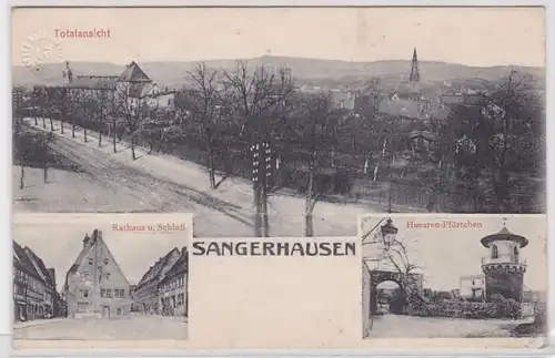 99812 Mehrbild Feldpost Ak Sangerhausen Stadtansichten 1915