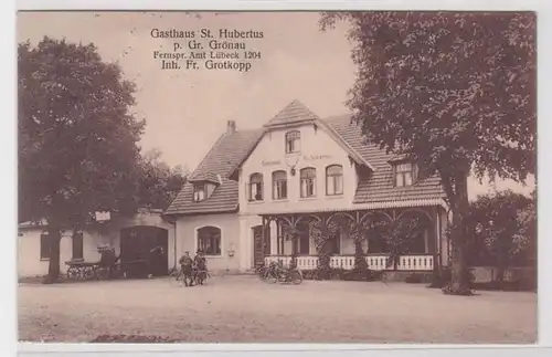 20088 Ak Gasthaus St.Hubertus p. Gr.Grönau 1929