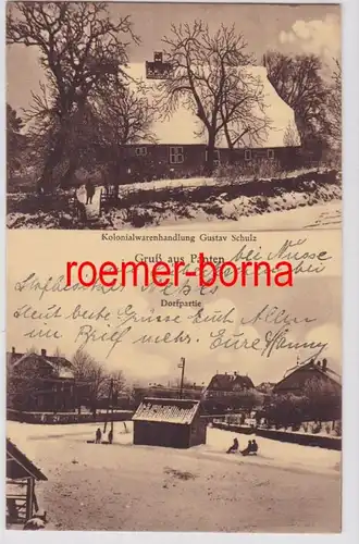 83767 Mehrbild Ak Gruß aus Panten Kolonialwarenhandlung & Dorfpartie 1928