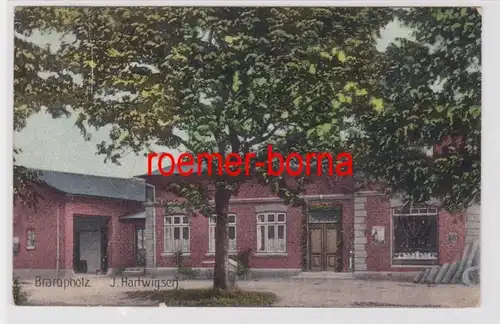84465 Ak Brarupholz (Scheggerott) Maison de J. Hartwigsen vers 1920