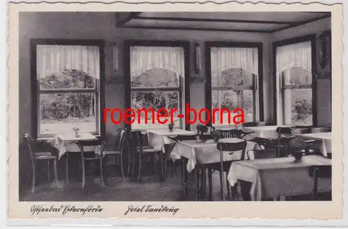 85208 Ak Ostseebad Eckernförde Hotel Sandkrug von L. Karstensen Gastraum um 1930