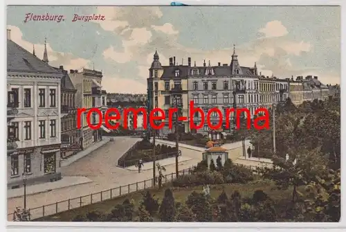 85291 Ak Flensburg Burgplatz 1911