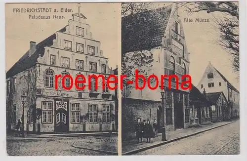 85545 Ak Friedrichstadt a.Eider Paludamus Haus, alte Münze 1925