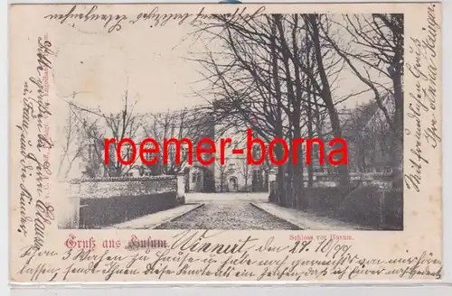 86130 Ak Salutation de Husum Château avant HuSum 1899