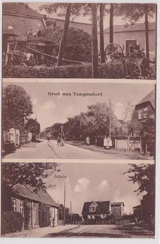99699 Mehrbild Ak Gruß aus Tungendorf Schule usw. 1932