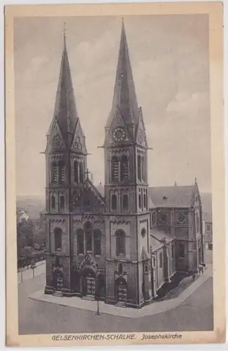 69189 Ak Gelsenkirchen-Shalke Josephskirche vers 1920