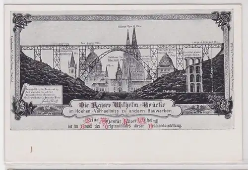 77633 Ak Pont de Münstène l'empereur Wilhelm Passerelle vers 1910