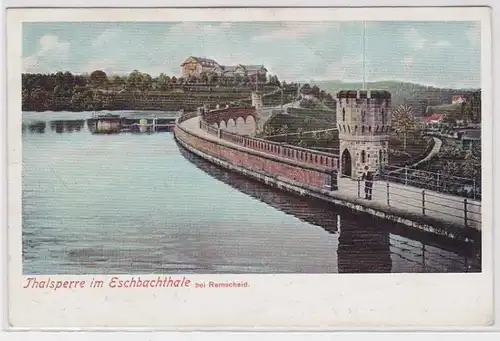 79522 Ak Thalsperre im Eschbachthale bei Remscheid 1907
