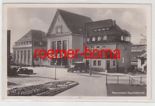 82356 Ak Remscheid LKW vorm Hauptbahnhof um 1940