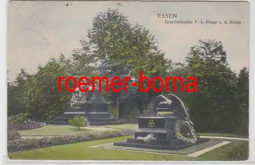 83011 Ak Essen Monuments funéraires F.A. Krupp e.a.Krup 1906