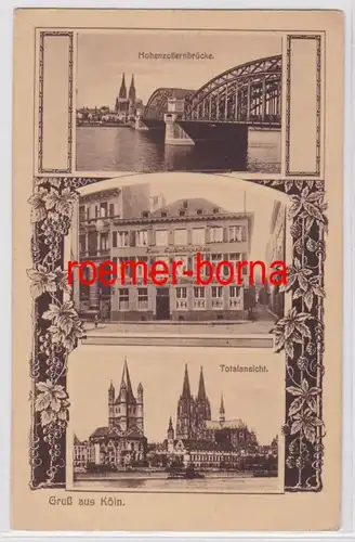 83330 Multi-image Ak Salutation de Cologne Hotel 'Zum Salzümpchen' 1925
