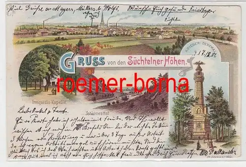 84311 Ak Lithografie Gruss von den Süchtelner Höhen 1901